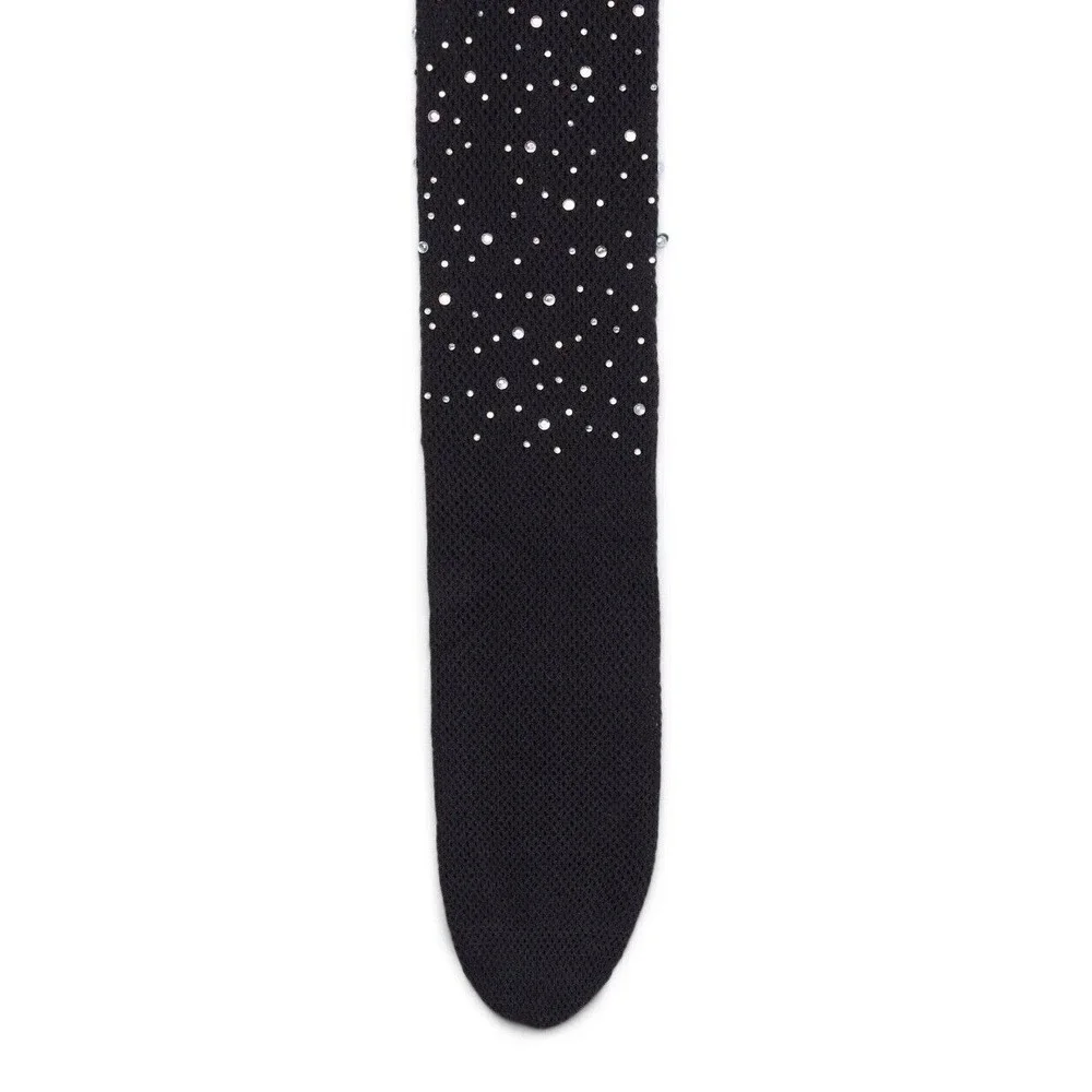 No Boundaries Rhinestone Fishnet Tights Women's Size XXL Black Sheer